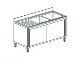 Купить ванна моечная apach chef line l2s186-54lwsd – цена от завода, доставка до двери | RuOborudovanie.ru