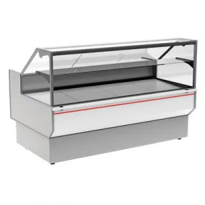Витрина холодильная Полюс GC95 SV 1,5-1 (ВХСр-1,5 Carboma GC95) (0011-9003 боковины серые, декор бел – купить по цене завода