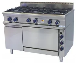 Купить плита 6 конфорочная kogast ps-t69/1am 52361 газ 900 серии – цена от завода, доставка до двери | RuOborudovanie.ru