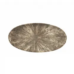 Купить блюдо овальное chefs 34,7х17,3см, без борта, цвет stone zircon brown, studio prints stzbov351 – цена от завода, доставка до двери | RuOborudovanie.ru