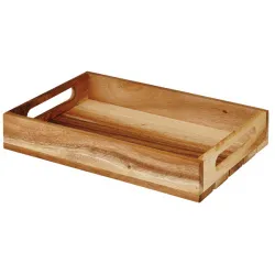 Купить поднос деревянный "ящик" 30х20см h4,8см buffetscape wood zcawmwcr1 – цена от завода, доставка до двери | RuOborudovanie.ru