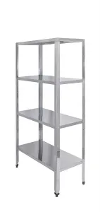 Стеллаж кухонный Luxstahl СР-1800х600х300/4 нерж – купить по цене завода