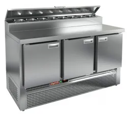 Купить стол холодильный для пиццы hicold pze2-111/gn (1/6h) на 375л (+2+10), 3 двери, 1485х700х850мм в Ижевске – цена завода, доставка до двери | RuOborudovanie.ru