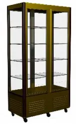 Купить витрина кондитерский полюс d4 vm 800-1 коричнево-золотой холодильный (r800c люкс carboma) – цена от завода, доставка до двери | RuOborudovanie.ru