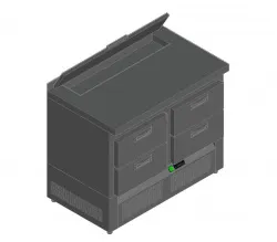 Купить стол для салатов hicold sle2-22sn (1/6) с крышк. (+2/+10) – цена от завода, доставка до двери | RuOborudovanie.ru