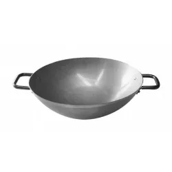 Купить сковорода "wok" d 36см h11,9см 7,1л, с двумя ручками, белая сталь, серия excalibur 36109m36 – цена от завода, доставка до двери | RuOborudovanie.ru