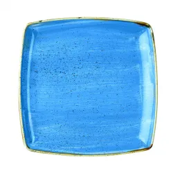 Купить тарелка мелкая квадратная 26,8см, без борта, stonecast, цвет cornflower blue scfsds101 – цена от завода, доставка до двери | RuOborudovanie.ru
