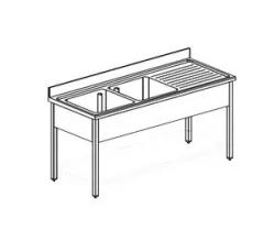 Купить ванна моечная apach chef line l2s206-54rwsh – цена от завода, доставка до двери | RuOborudovanie.ru