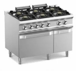 Купить плита газовая 6 конфорочная 700 серии apach chef line slrrg127osik – цена от завода, доставка до двери | RuOborudovanie.ru