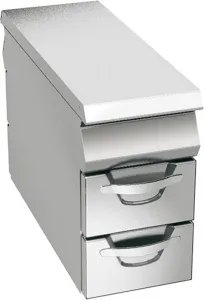 Стенд закрытый шириной 40 см с 4 ящиками для GN1/1*100 мм, линия Omega Angelo Po 04WPN4C – купить в Ижевске по цене завода