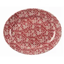 Купить блюдо овальное 36,5х29,3см vintage prints, цвет cranberry victorian calico cacrd141 – цена от завода, доставка до двери | RuOborudovanie.ru