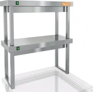Полка тепловая Hicold TP2-7/3 двухъярусная настольная (700х300х800мм) – купить в Ижевске по цене завода