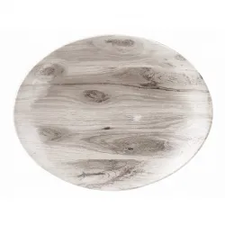 Купить блюдо овальное 19,7х16см, без борта, textured prints, цвет sepia wood wseop71 в Ижевске – цена завода, доставка до двери | RuOborudovanie.ru
