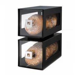 Купить диспенсер bakery bd101 акрил/сталь (черный) для выпечки, 2 уровня, 29,8х15,9см h33см в Ижевске – цена завода, доставка до двери | RuOborudovanie.ru