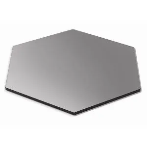 Полка Skycap Medium D40,6См H1См, шестиугольная, закаленное стекло, цвет черный Sg009 – купить по цене завода