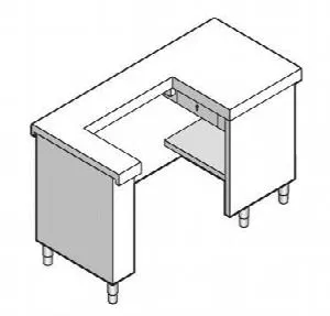 Прилавок для кассы Emainox 8Cdx15 8045060 – купить в Ижевске по цене завода