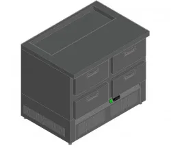 Купить стол для салатов hicold sle1-22gn о (1/3) без крышки (+2/+10) островной – цена от завода, доставка до двери | RuOborudovanie.ru
