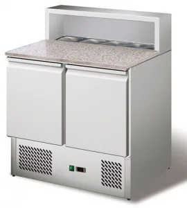 Стол для пиццы Koreco PS900 (+0/+10) гранит.столеш., 2дв, 2полки GN1/1 – купить в Ижевске по цене завода