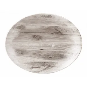 Блюдо овальное 19,7Х16СМ, без борта, Textured Prints, цвет Sepia Wood Wseop71 – купить в Ижевске по цене завода