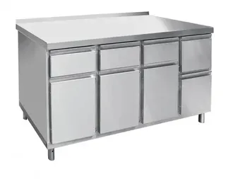 Стол для кофемашины Abat СКМ-7-2, арт.21000801143 с бортом, с ящиками 3 выдв+3 откидных – купить в Ижевске по цене завода