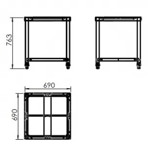 Подставка Hurakan HKN-ICF35DX4-ST для плиты индукционной HKN-ICF35DX4 или HKN-ICF35DX47 – купить в Ижевске по цене завода
