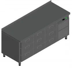 Купить стол с охлаждающим шкафом hicold gn333/tn – цена от завода, доставка до двери | RuOborudovanie.ru