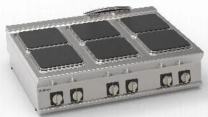 Плита 6 конфорочная 900 серии Tecnoinox Pc12E9 316005 – купить по цене завода