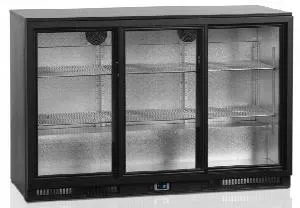 Шкаф холодильный со стеклом Tefcold Ba30S-3 барный черный – купить в Ижевске по цене завода