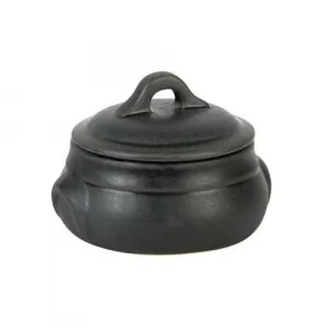 Горшок 0,425Л D11,5См H6См, с крышкой, керамика, Rustico Carbon C31275 – купить по цене завода