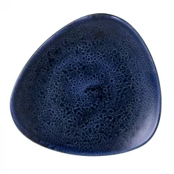 Купить тарелка мелкая треугольная 22,9см, без борта, stonecast plume, цвет ultramarine plultr91 – цена от завода, доставка до двери | RuOborudovanie.ru
