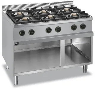 Плита 6 конфорочная 700 сер. Apach Aprg-117P – купить по цене завода