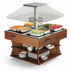Стол шведский тепловой Tecfrigo Oasi 8M Hot темн.орех – купить по цене завода