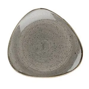 Тарелка мелкая треугольная 19,2СМ, без борта, Stonecast, цвет Peppercorn Grey Spgstr71 – купить по цене завода