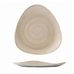Тарелка мелкая треугольная 19,2СМ, без борта, Stonecast, цвет Nutmeg Cream Snmstr71 – купить по цене завода