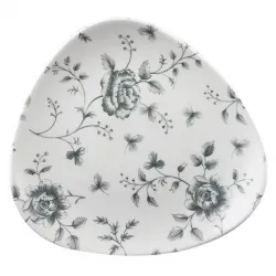 Купить тарелка мелкая треугольная 19,2см, без борта, vintage prints, цвет grey rose chintz rcgtr71 – цена от завода, доставка до двери | RuOborudovanie.ru