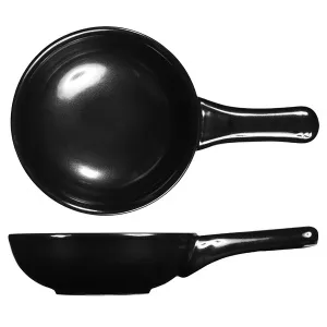 Сковорода "Wok" D 15,5СМ 0,57Л, порционная, керамика, без крышки, Rustics Simmer, цвет Black Zcbrpn2 – купить в Ижевске по цене завода