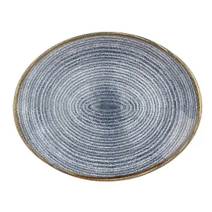 Блюдо овальное 31,7Х25,5СМ, без борта, цвет Slate Blue, Studio Prints Spsbop121 – купить по цене завода