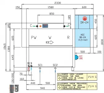 Машина посудомоечная Dihr Rx 164 E Sx+Dr24+Dde+Xp – купить в Ижевске по цене завода