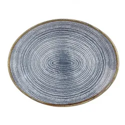 Блюдо овальное 31,7Х25,5СМ, без борта, цвет Slate Blue, Studio Prints Spsbop121 – купить в RuOborudovanie.ru с доставкой до двери Купить блюдо овальное 31,7х25,5см, без борта, цвет slate blue, studio prints spsbop121 – цена от завода, доставка до двери | RuOborudovanie.ru