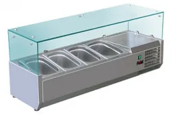 Купить витрина холодильная для ингредиентов 4хgn1/3 -150 мм koreco vrx 1200 395 wn в Ижевске – цена завода, доставка до двери | RuOborudovanie.ru