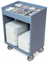 Купить тележка cambro для подносов/стол приборов син-сер tc1418 401 в Ижевске – цена завода, доставка до двери | RuOborudovanie.ru