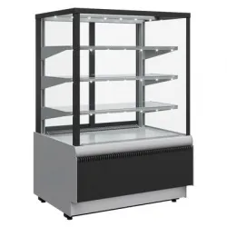 Купить витрина кондитерская полюс kc70 vm 1,3-1 9006-9005 (вхсв-1,3д сarboma cube техно) в Ижевске – цена завода, доставка до двери | RuOborudovanie.ru