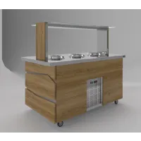 Купить салат-бар luxstahl сбс-1500 premium (нерж.) под электрические супницы в Ижевске – цена завода, доставка до двери | RuOborudovanie.ru