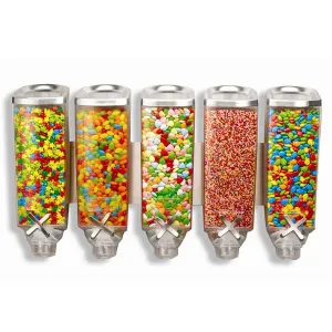 Диспенсер Rosseto Ez-Pro для сыпучих продуктов, пять емкостей по 3,8л, 66Х19,7СМ H38,1См, сталь/акри – купить по цене завода