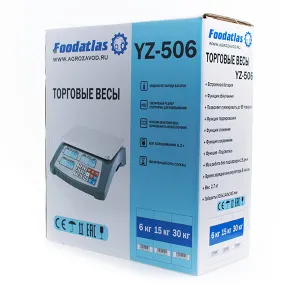 Весы торговые Foodatlas YZ-506 30кг/1гр – купить в Ижевске по цене завода