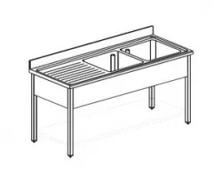 Купить ванна моечная apach chef line l2s166-54lwsh – цена от завода, доставка до двери | RuOborudovanie.ru