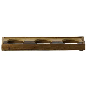 Подставка деревянная 44,5Х13СМ H3,9См, с тремя выемками для салатников, Buffetscape Wood Zcawtbpp1 – купить по цене завода