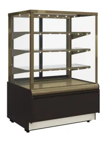 Витрина кондитерская Полюс KC70 Vv 0,9-1 0102-0109 (ВХСв-0,9Д Carboma Cube люкс) корич.-Золотой 1800 – купить по цене завода