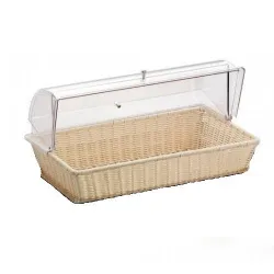 Корзина для хлеба с крышкой Roll-Top, полиротанг, цвет бежевый 97150760 – купить в RuOborudovanie.ru с доставкой до двери Купить корзина для хлеба с крышкой roll-top, полиротанг, цвет бежевый 97150760 – цена от завода, доставка до двери | RuOborudovanie.ru