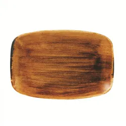 Купить блюдо прямоугольное chefs 30х19,9см, без борта, stonecast patina, цвет vintage copper pavcobl41 – цена от завода, доставка до двери | RuOborudovanie.ru